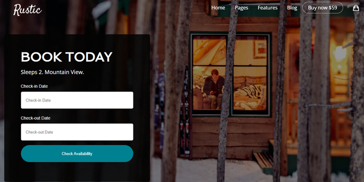 Bellevue, a rental WordPress theme.