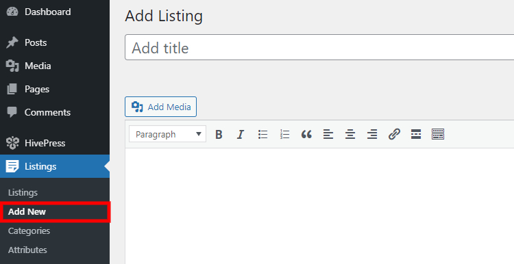 Adding a new listing to the WordPress coupon website.