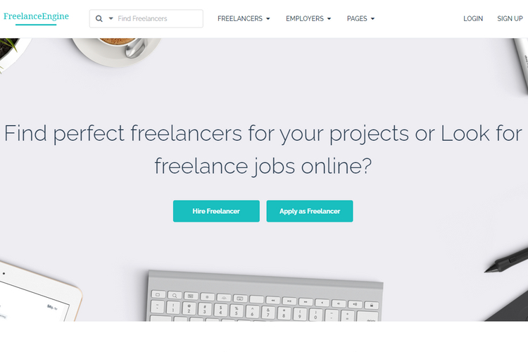 FreelanceEngine service marketplace WordPress theme.