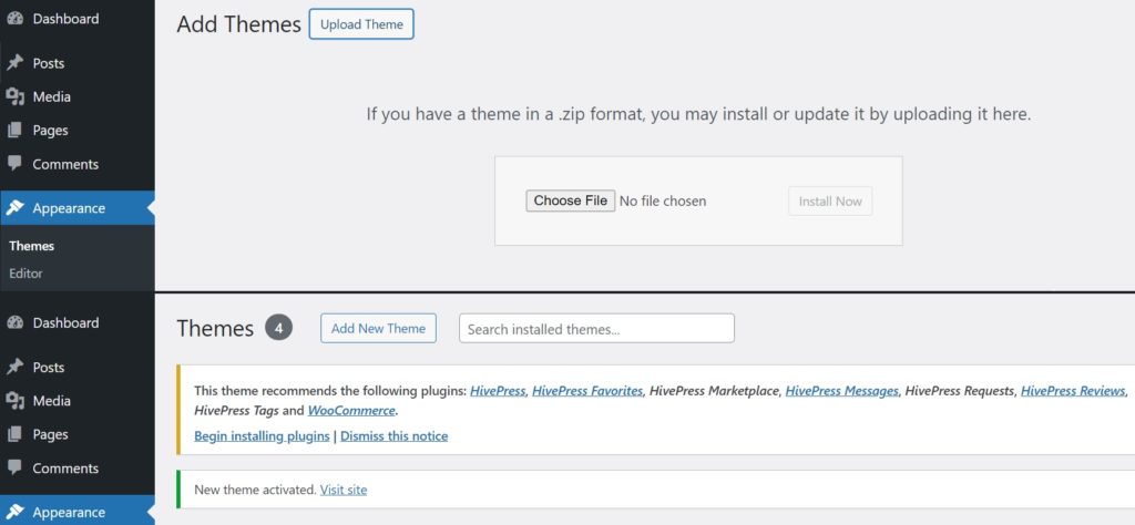 Adding TaskHive theme.