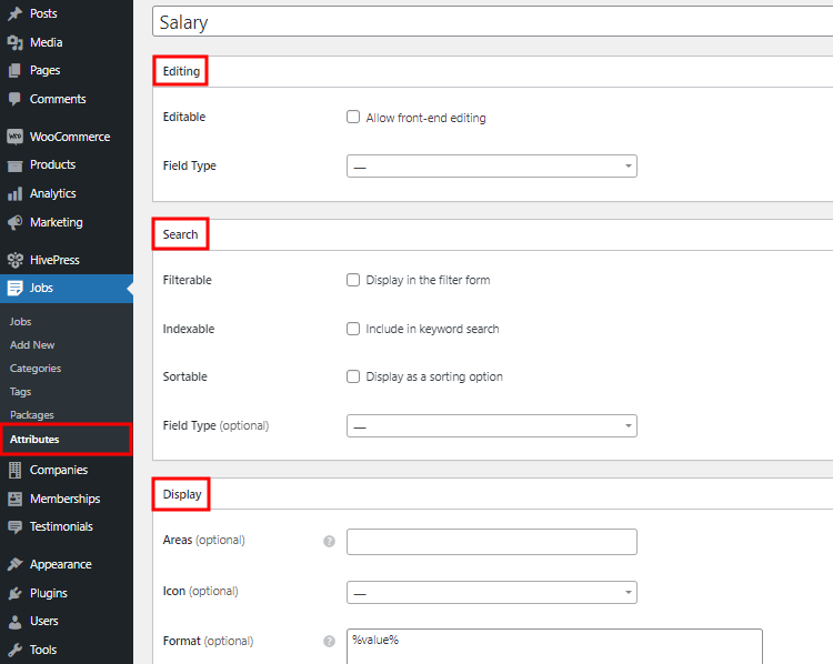 Adding custom listing fields.