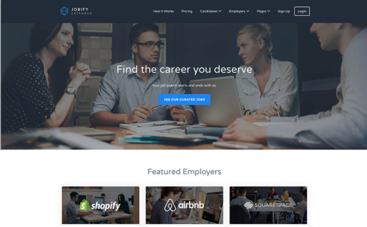 Jobify, the most popular WordPress job portal theme.