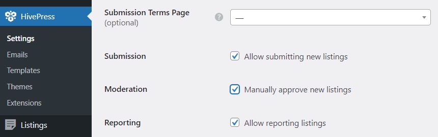 Setting up HivePress.